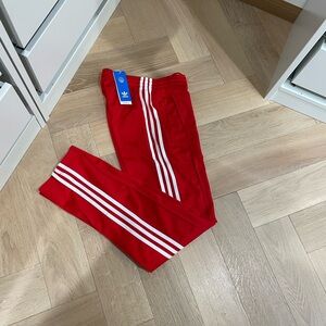 NWT Adidas Woman's Originals Firebird Scarlet Pants in 2XS